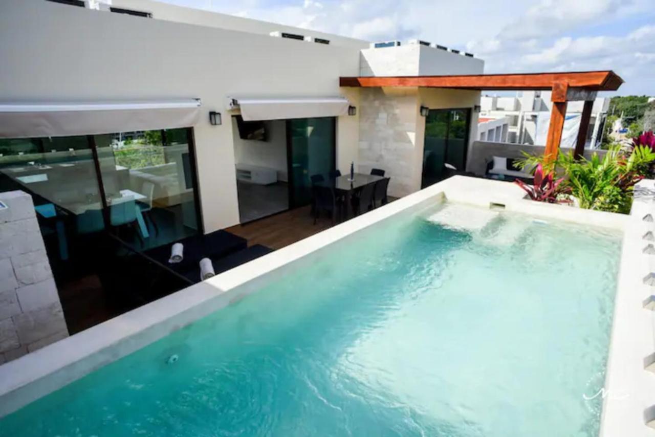 شقة Penthouse Blue Luxury La Veleta تولوم المظهر الخارجي الصورة